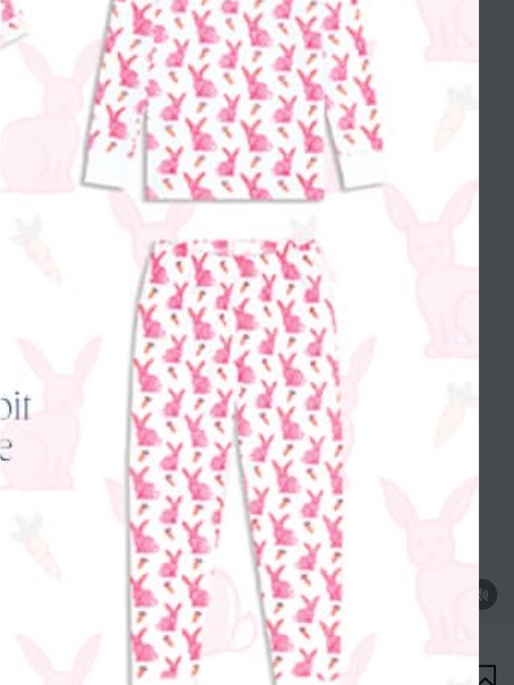 Roller Rabbit kids Romy Rabbit Pajama Set - Picture 2 of 3